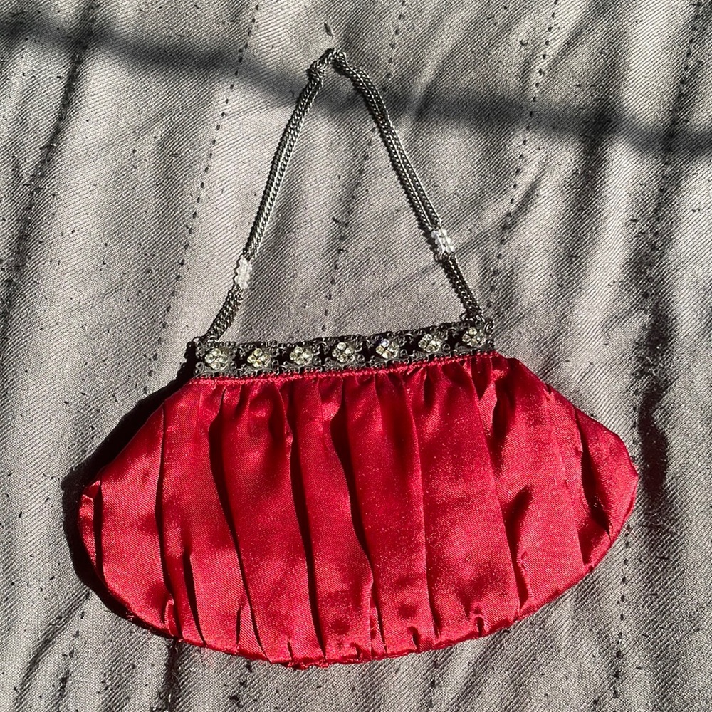 Satin clutch